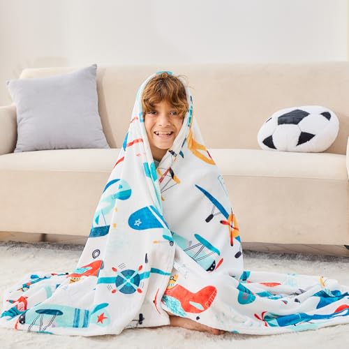 Wajade-Dinosaur-Blanket-for-Boys-Girls-Soft-Plush-Fleece-Flannel-Dino-Blanket-for-Couch-Bed-Sofa-Boys-Room-Decor-Birthday-Bedroom-Decor-5060