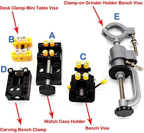 Mini Drill Press Vise Clamp Table Bench Vice for DIY Sculpture Craft Carving Tool