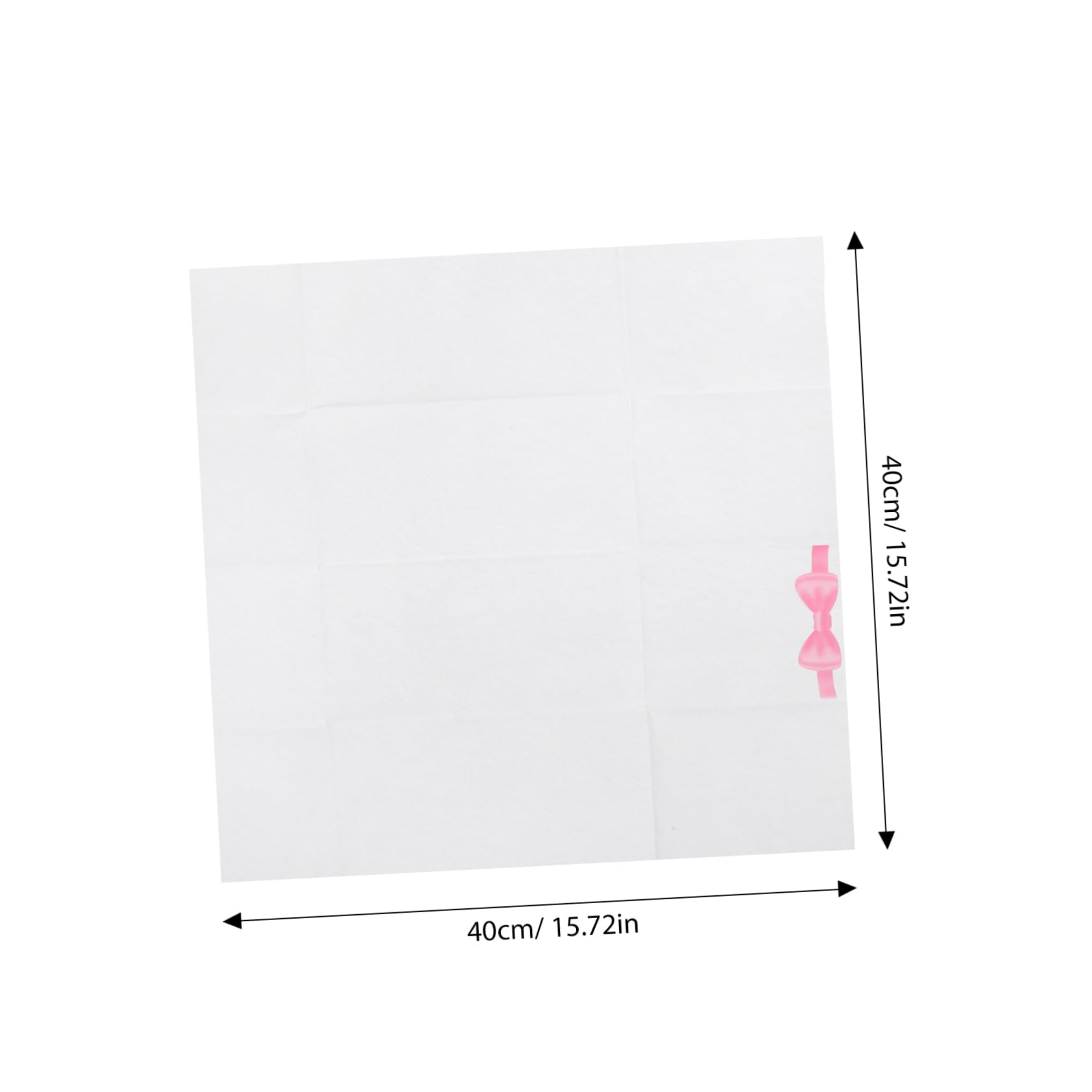 Servilletas de Bolsillo Lazo 50 Uds Papel Rosa para Mesa