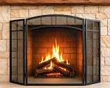 Gtongoko 3 Panel Fireplace Screen Steel Mesh Fire Spark...