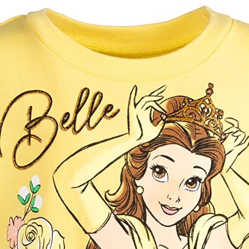 Disney Princess Moana Cinderella Ariel Rapunzel Elsa Anna Jasmine Belle Girls French Terry Dress Toddler to Big Kid4