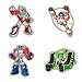 Transformers Cartoon Graphics Bumper Sticker Decalcomania Adesivo Decal - Set of 4 Pieces - Longer Side 13 cm