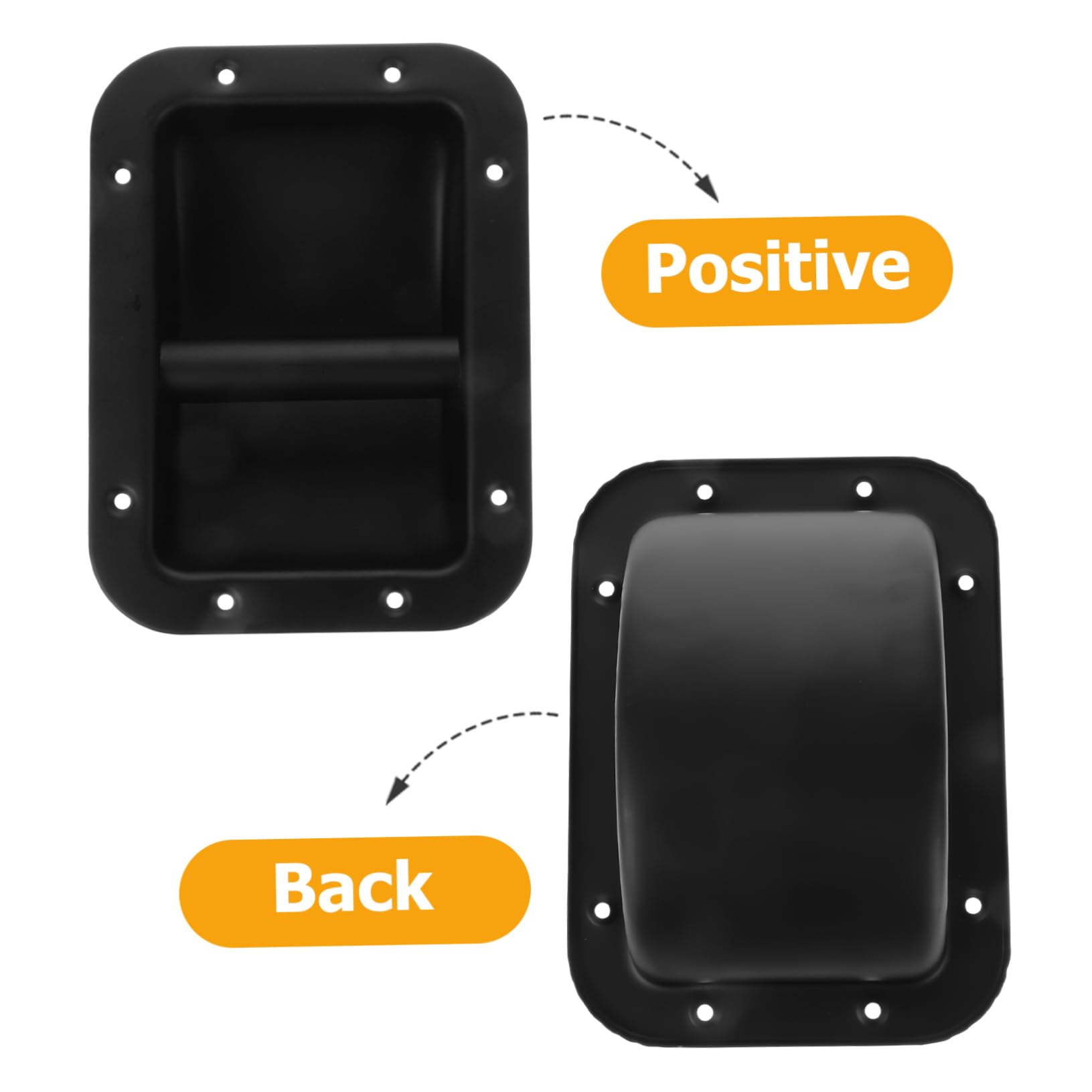 Maniglia per Altoparlante in Ferro per Altoparlante Maniglia per Amplificatore di Ricambio Nera 220 * 162 Mm Resistente E Confortevole