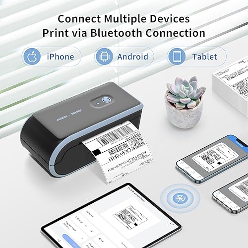 Imprimante d'étiquettes thermiques sans fil JADENS compatible Android iPhone Mac Windows - 4