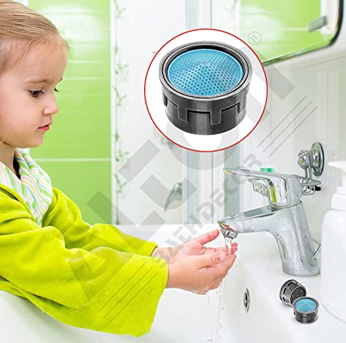 ALTON-ALD345-10-Piece-Replacement-Water-Aerator-Tap-and-Faucet-Foam-Flow-with-Washers-Blue
