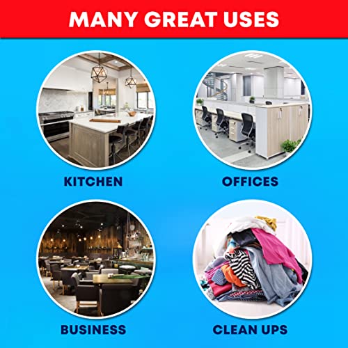 65 Gallon Clear Trash Bags , (50 Bags W/Ties) Clear Recycling Plastic Garbage Bags. 60 Gallon, 64 Gallon, 65 Gallon Trash Bags #TOP2