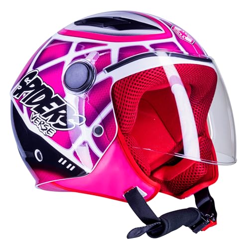 Casque Spiderman moto scooter pour trajets école fille