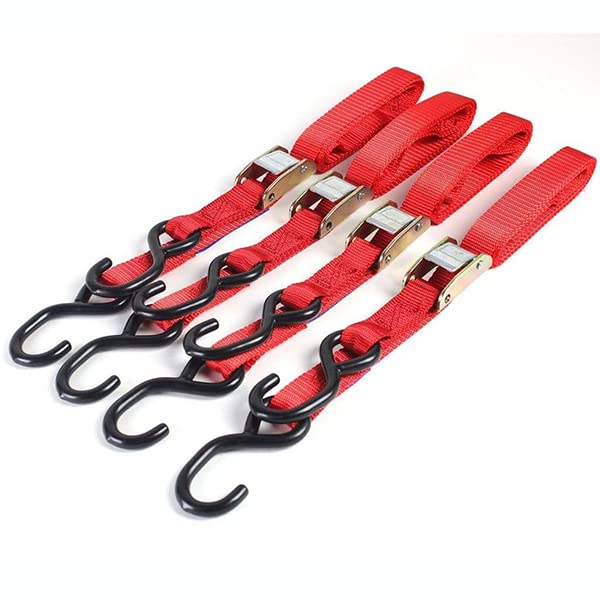 Amazon.co.jp: ベルト荷締め機・タイダウンベルト4本セット WHSYJ0041