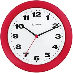 Relógio de Parede Quartz Vermelho Pantone 711