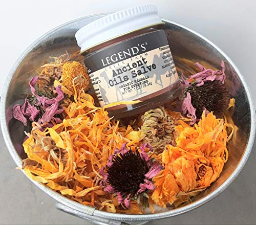 Legend's Creek Farm Herbal Salve - Healing Ointment with Frankincense, Myrrh, & Copaiba - Natural Balm for Skin Irritations & Body Aches - 1oz. Healing Balm Handmade in USA (Ancient Oils S.) - Image 5