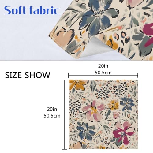 Servilletas de Tela Vintage Flower 20 x 20 Pulgadas 4 piezas miniatura 2