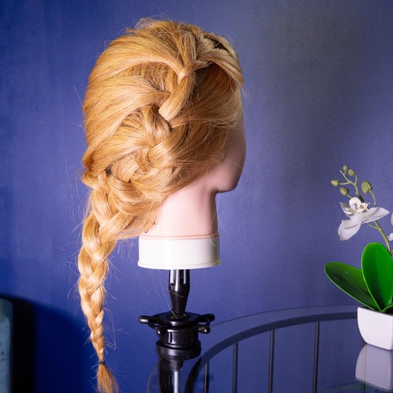 YOGHI Tête à Coiffer avec Chevelure Naturelle Hair Design