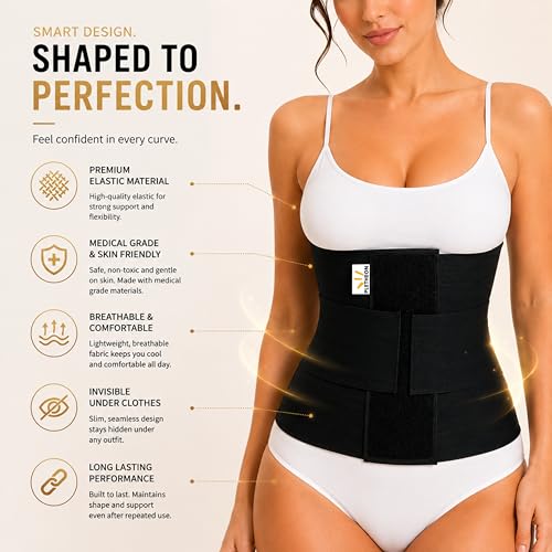 Image of PLETHEON Body Shaper Belt for Women | Tummy Control & Waist Slimming Shapewear | Adjustable Compression | Comfortable for Daily Use
