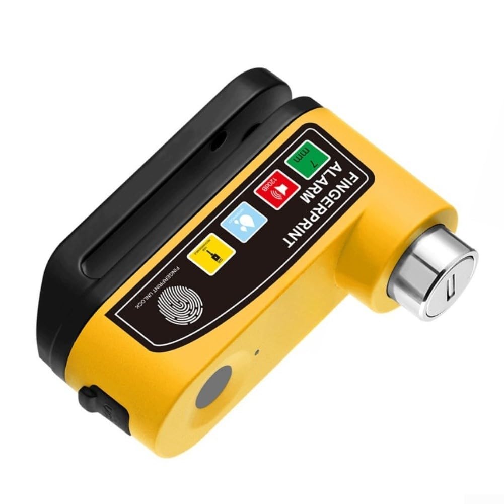 Antivol disque empreinte digitale alarme 120dB moto vélo