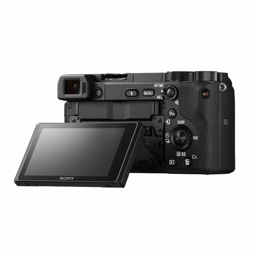 Sony Alpha 6400 - Appareil Photo Numérique Hybride APS-C avec 18-135mm Objectif (24,2 MP, AF en 0.02s, Suivi des Yeux, 4K HLG, Ecran Selfie Vlogging)