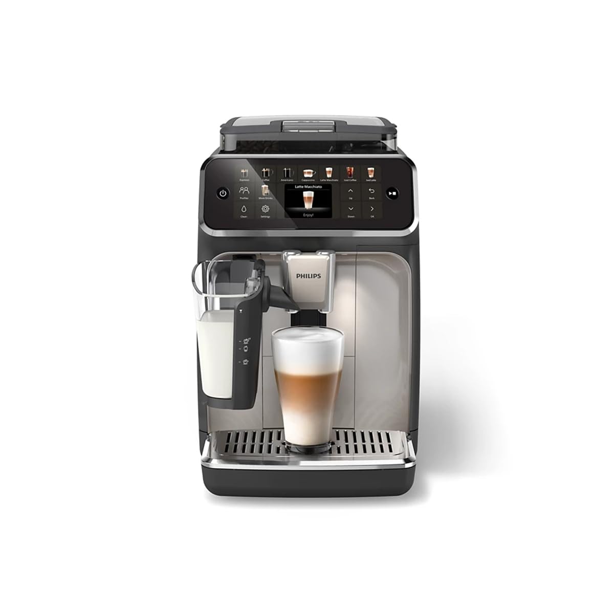 Philips Seria 5500 LatteGo EP5547/90 Makchina automatyczna kawa, 20 bevande, cappuccinatore, 1,8 l, macine z ceramiką (Philips EP5547/90 ekspres do kawy Fully-a)