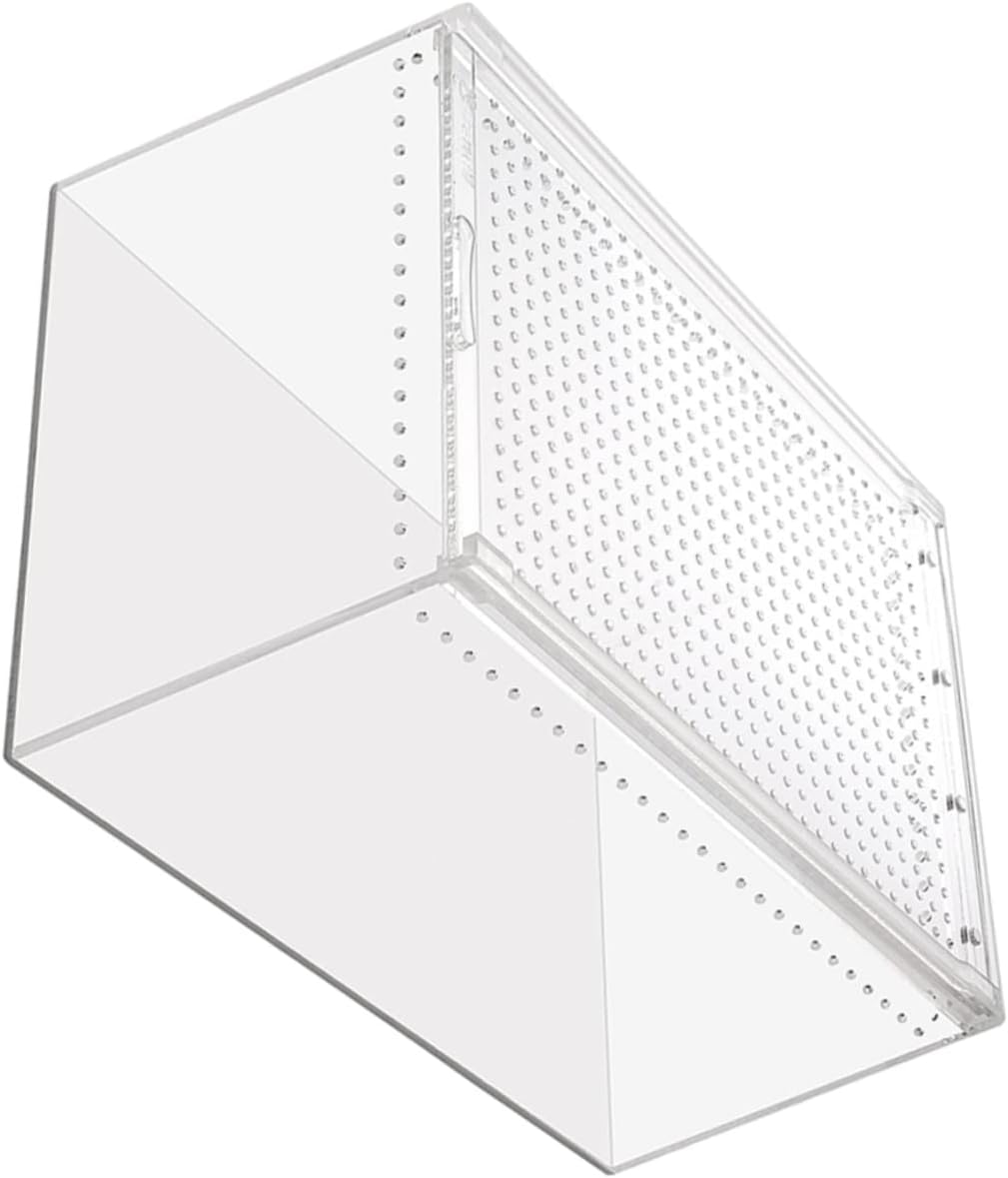 BESPORTBLE Leakproof Reptile Habitat Box No Assembly Required for Spiders Lizards and Other Small Creatures Practical Feeding Incubator for Tarantula and Other Small Creatures