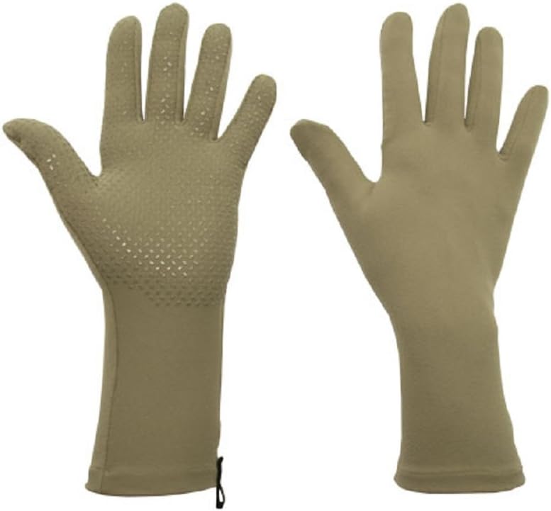Foxgloves Grip Gardening Gloves – Over the wrist protection with silicone grip ovals on palm (Moss Green, Medium)