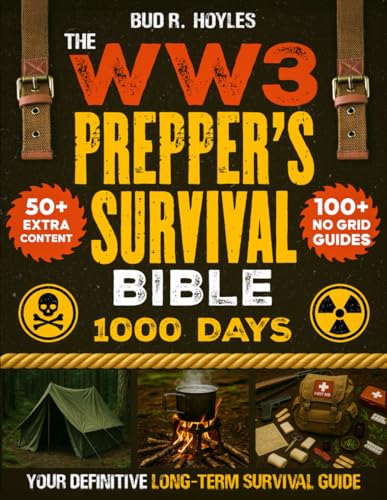 The WW3 Prepper’s Survival Bible: Your Definitive Long-Term Survival Guide | 1000 Days of No Grid Survival Projects, Bug-In Plans, Homesteading, Medicine, Off-Grid Living, Water Filtration & More