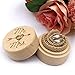 Demiawaking Mr and Mrs Boite de Bague Anneau Alliance Mariage Ecrin en Bois (1PCS)