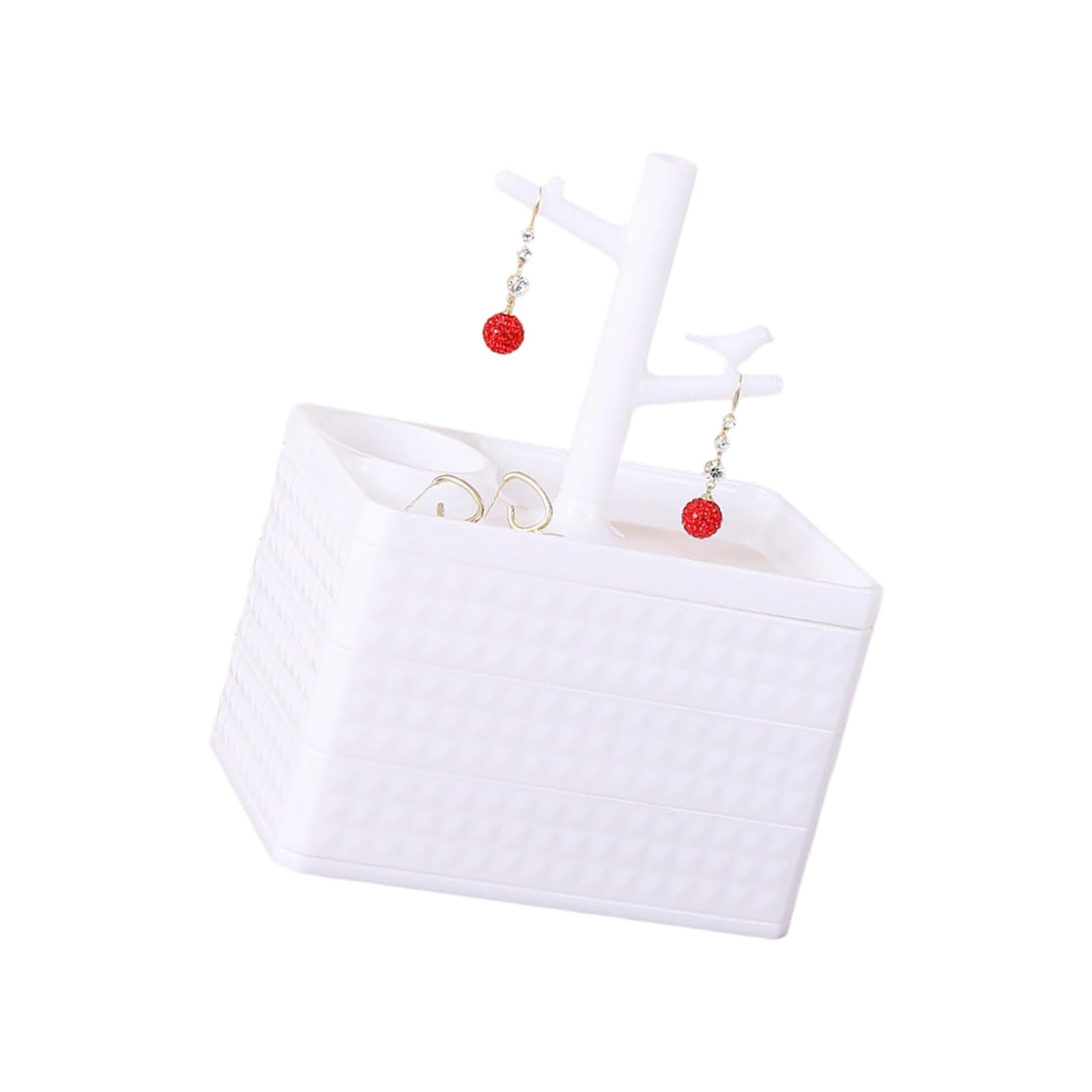 APGLSXY Easy to Cleaning PET Rotating Jewelry Storage Box Multiple Layer Organizers Featuring 360 Degree Rotation Rotating Box