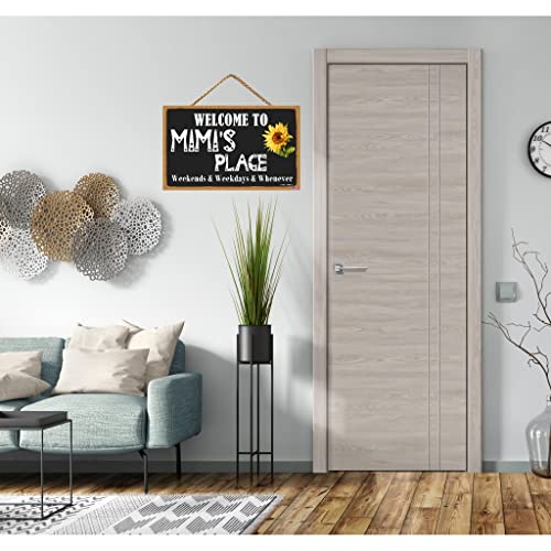 Seifud Sunflower Sign, Welcome To Mimi's Place, Weekend, Weekday, Anytime Decorative Funny Generic Family Sign For Grandmother (Ca7Us-021) #TOP6