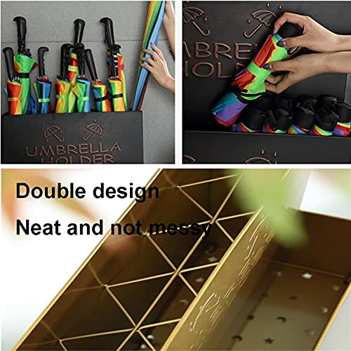 Support de vidange de parapluie métallique pour sol sec et propre