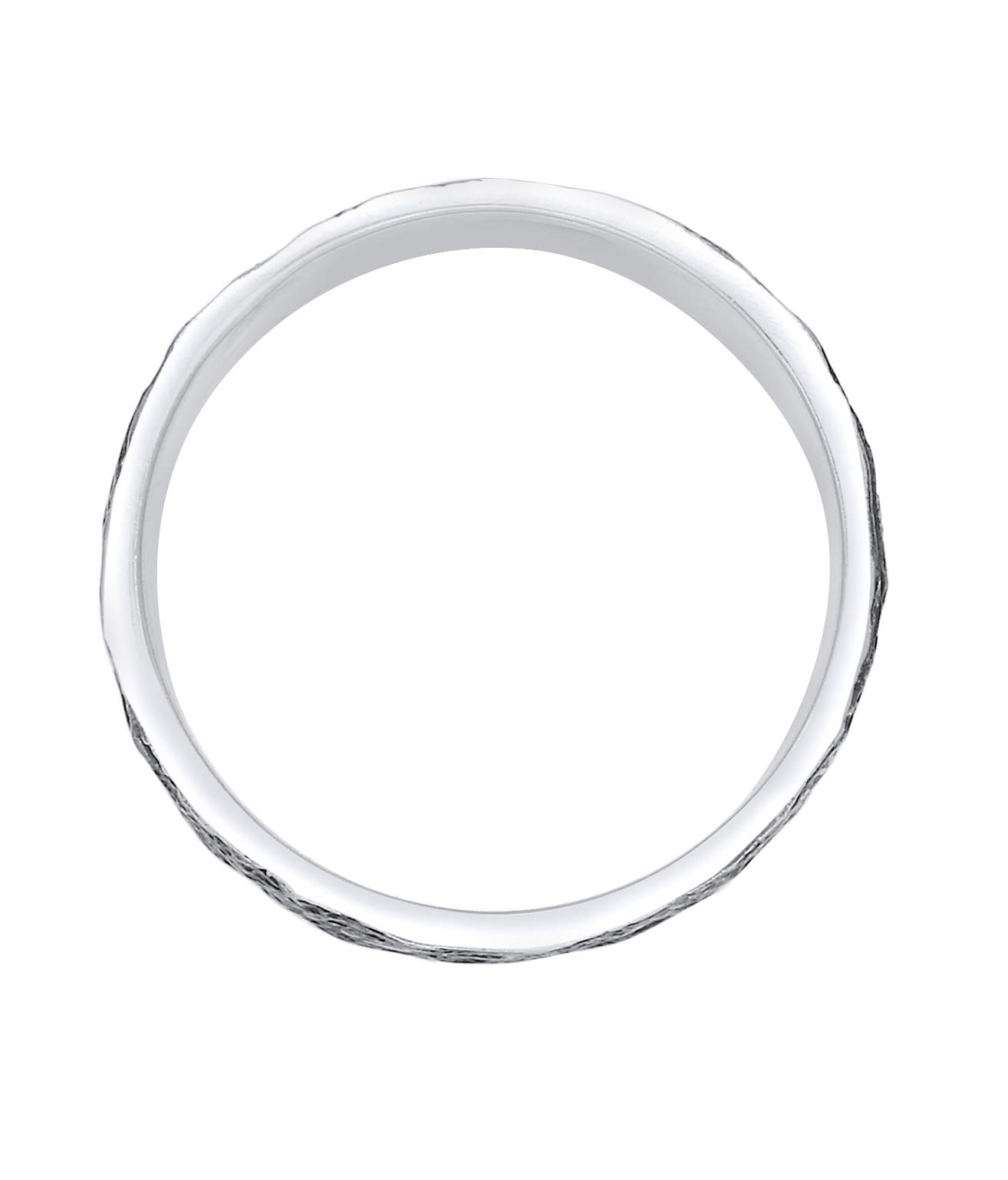 Kuzzoi Anillo para hombre (10 mm), forjado a mano, de plata 925