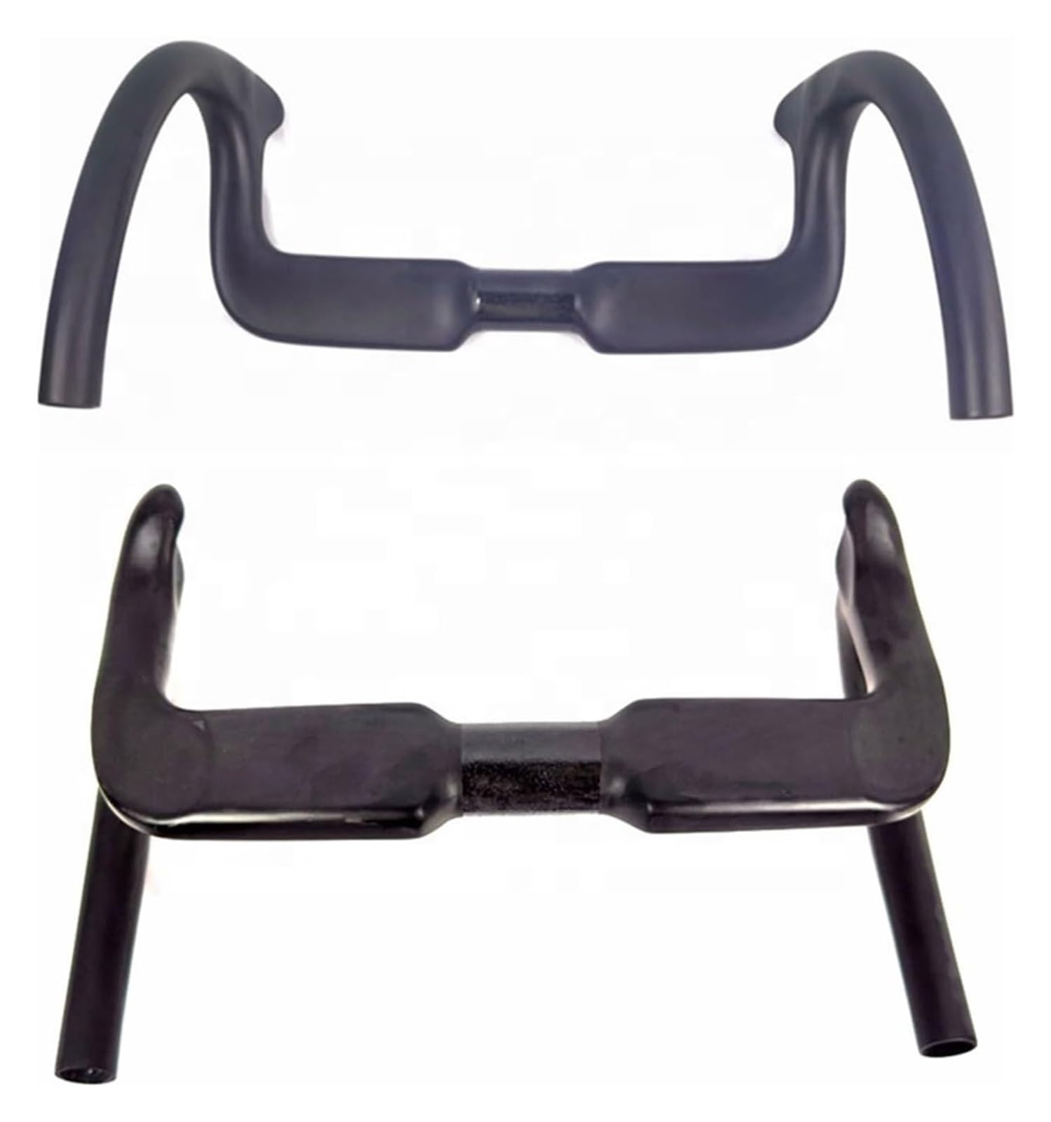 Manillar Bicicleta de Carretera, Manillar de bicicleta de carretera y grava de fibra de carbono con manillar abatible(330mm)