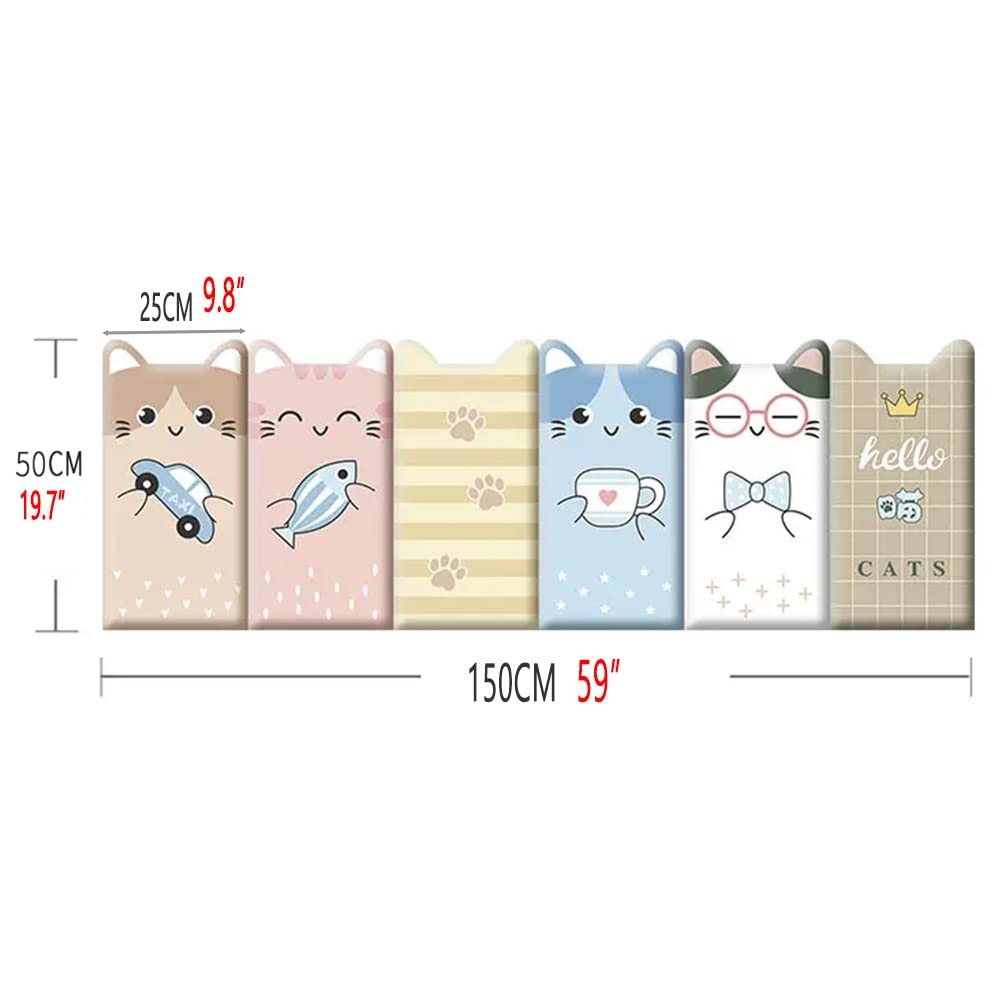 3D Anti-Collision Wall Stickers Antykolizyjna Naklejka Ścienna Dla Dzieci, Domowe Przedszkole Dekoracje Na Plac Zabaw Panele Ścienne 3D, Samoprzylepna Poduszka Ścienna W Kształcie Ucha(6PCS)