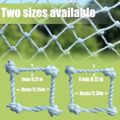 Image of Stair Safety Net for Kids Rope Net Safety Netting for Railings Suitable for Balconies, Stair, Railing, Playground, Indoor and Outdoor Decoration (4mm,2X3m)