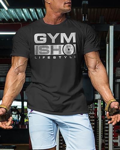 No Pain No Gain Gym Shirts Workout Weightlifting Muscle T-Shirts for Men3