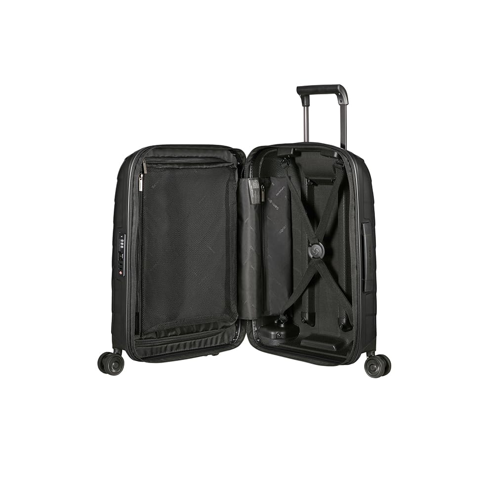 Samsonite Attrix - Spinner S, Bagages à Main Extensibles, 55 cm, 38/44 L, Noir (Anthracite)