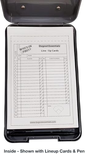 Dugout Essentials Line Up Card Case W/Line Up Cards #TOP2