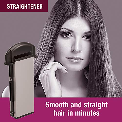 Havells 5-in-1 Multi Styling Kit - Straightener, Curler, Crimper, Conical Curler & Volume Brush | for Multiple Hair Styles | 2 Years Guarantee | Silver/Black | HC4045 - Image 2