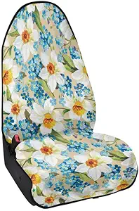 Day of The Dead Skull Print Car Seat Cover Halloween Pixel Sugar Skeleton for Cars Trucks Suvs Auto Seat Pet Protector Universal Fit for Swimming Beach and Hiking