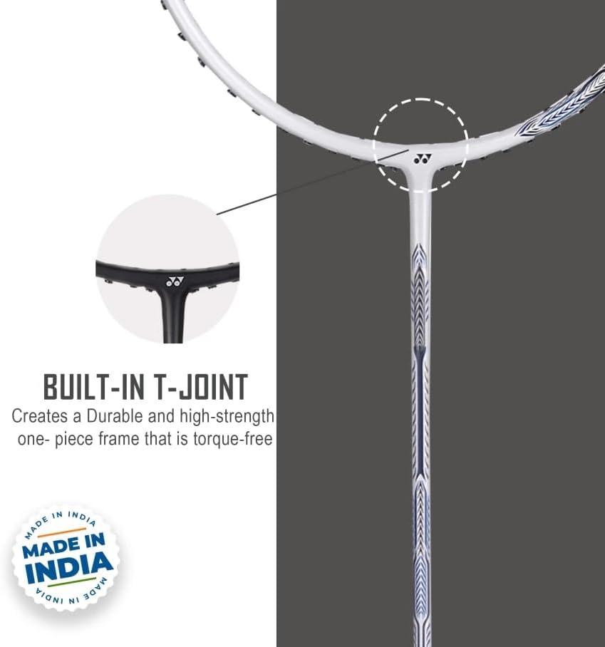 YONEX Astrox Attack 9 Badminton, Pearl White, 80 Grams, Made in India