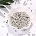 925 Sterling Silver Beads for Jewelry Making 1000pcs Silver Loose Beads Smooth Round for Stackable Bracelet Jewelry Craft Making