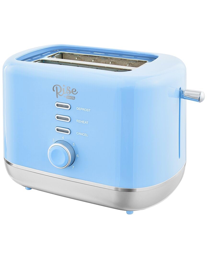 RISE BY DASH Plastic Blue 2 Slot Toaster 7.4 in. H X 7.2 in. W X 11.1 in. D-image-10