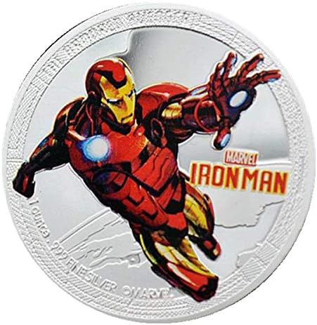 Wooer Marvel Avengers Super Hero Collection Coin,Protective Case Included (Iron-Man)