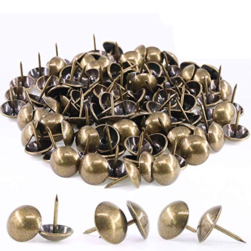 �J�[�y�b�g�p�e�C ���a12mm�A����17mm�A�A���e�B�[�N���E���h�e�w�v�b�V���s���A�Ƌ�\�t�@�w�b�h�{�[�h�p�A�S�[���h�g�[�� 50��(Bronze Tone)