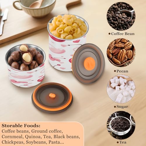 Contenedor hermético para café al vacío Qilmy 900ml acero inox miniatura 6