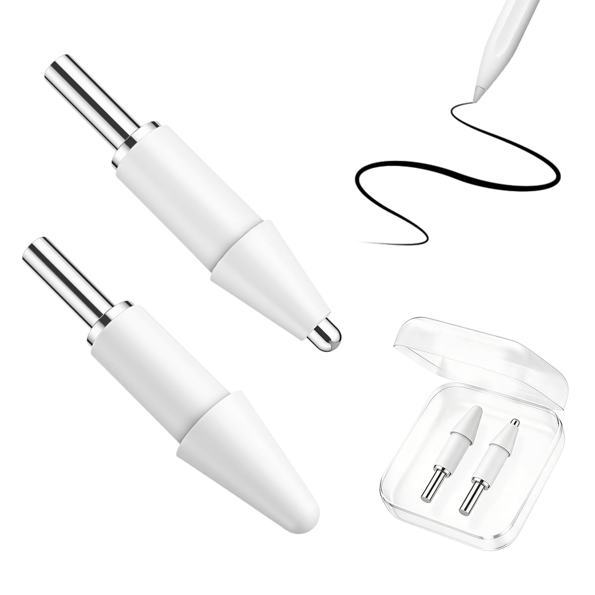 ZORBES® 2 Pack Replacement Stylus Pen Nibs Compatible with Xiao-mi
