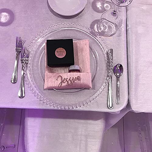 Gold Wedding Place Cards Personalized Acrylic Laser Cut Names Place Name Settings Guest Name Tags Wedding Signs Calligraphy Modern New Font Wood Decorations Wooden Centerpieces Dinner Party Decor #TOP6