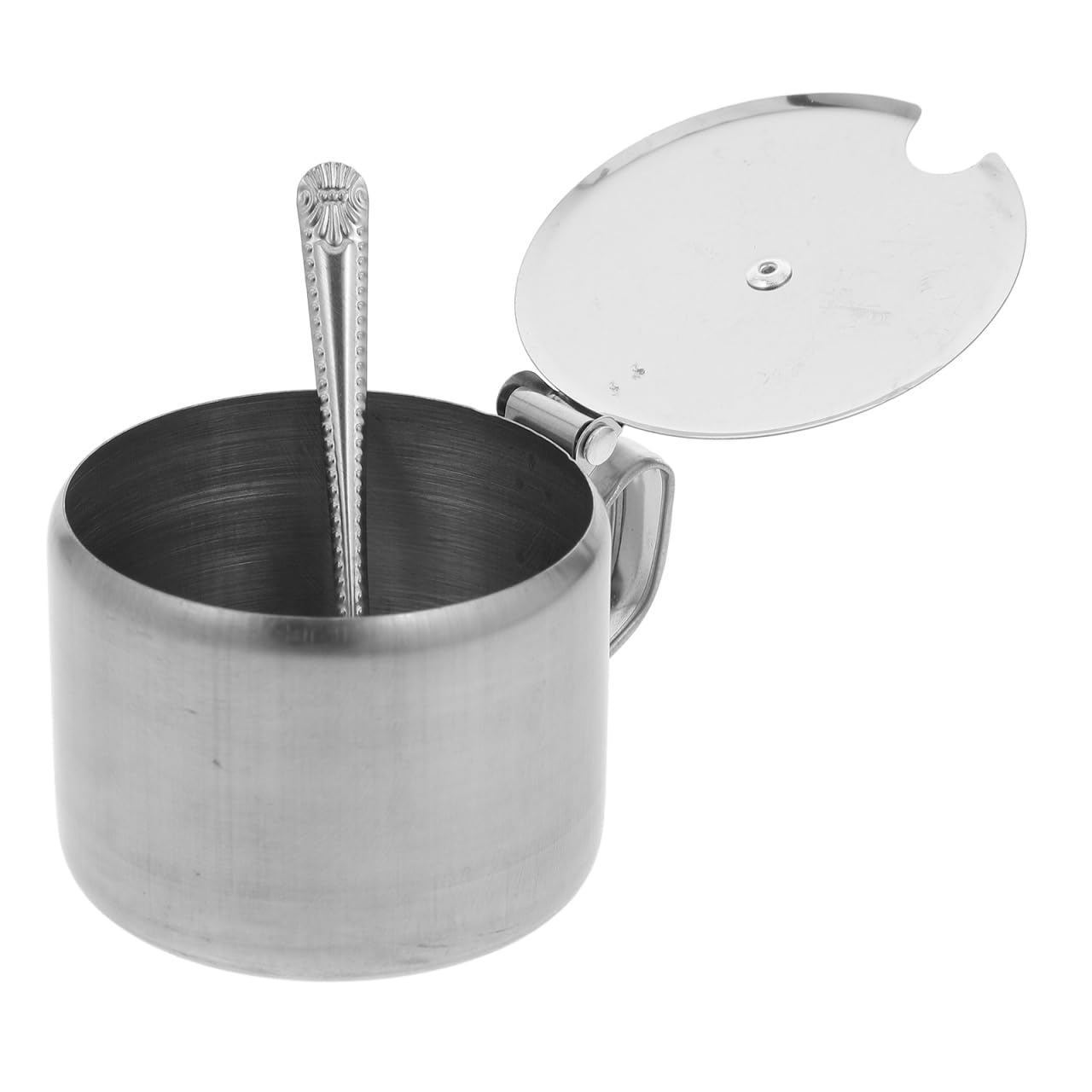 MAGICLULU Barattolo Di Spezie Contenitore Per Lo Zucchero Della Fattoria Pentola Per Condimenti Con Coperchio Sale Zuccheriera in Acciaio Inox Zuccheriere Silver Acciaio Inossidabile