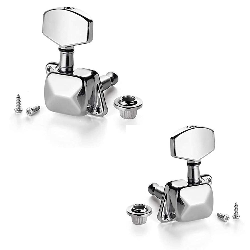 Guitar Tuning Keys, Left and Right Side, Zinc Alloy, Semi-Closed, for Acoustic and Electric Guitars-image-5