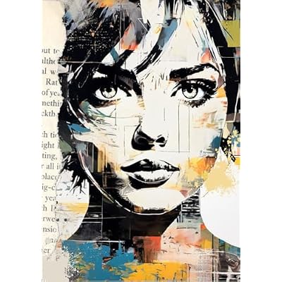 Magazine Portrait | Collage Design on back | Ai Image and Digital Collage