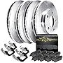 Hart Brakes Front Rear Brakes and Rotors Kit |Front Rear Brake Pads| Brake Rotors and Pads| Ceramic Brake Pads and Rotors - RBBC.33189.02