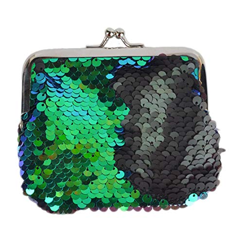 Preisvergleich Produktbild WDOIT Mode Pailletten Münzbörsen Multifunkionelle Münzbeutel Coin Purse Pouch Mini Damen Kosmetiktasche für Münzen Schlüssel Bargeld und kleine Sache, 10.5 * 9.6cm