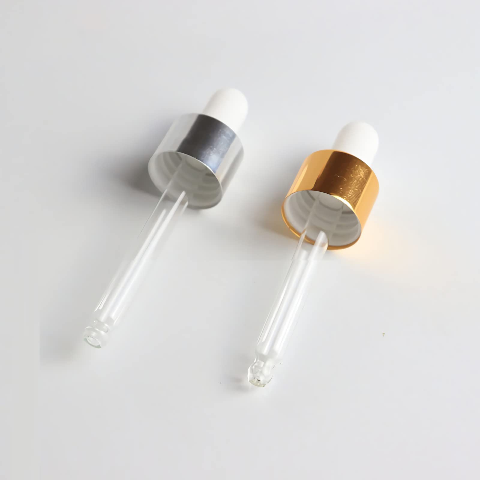 20 Pezzi Piccolo Bottigliette Contagocce di Vetro Trasparente da 10 ml, Vuote Mini Bottigliette con Anello Pipetta per Oli Essenziali, Laboratorio, Olio Essenziale, Aromaterapia